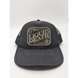 RARE Limited Edition Liquid Death Saloon Truck Stop Trucker Patch Hat Snapback